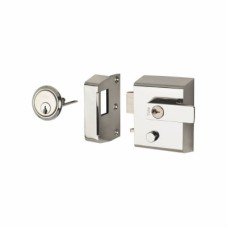 Yale P2 Double Locking Nightlatch - 40mm Backset - Polished Chrome Case/Cylinder