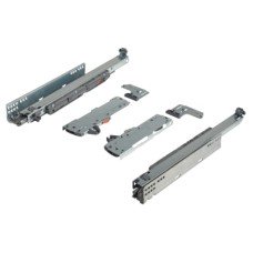 Blum TIP-ON Push to Open BLUMOTION Soft Close Drawer Runner - Double Extension - 450mm Length - 40kg