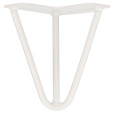 Exel Hairpin Leg - 3 Pin - 150mm Height - White - Pair