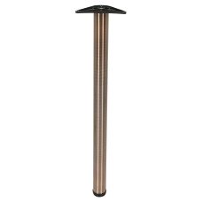 Rothley Round Adjustable Worktop Support Breakfast Bar Table Leg - 60 x 870mm - Antique Copper