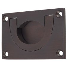 Exel Flush Chest Drawer Cabinet Pull Handle - 75 x 45mm - Antique Bronze