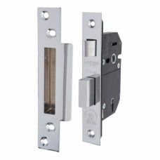 Legge Heavy Duty BS3621:2007 5 Lever Sashlock - 68mm Case - 45mm Backset - Pol Stainless Steel