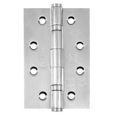 Eclipse Ball Bearing Grade 7 Butt Fire Door Hinge - 102 x 67 x 2mm - Polished Stainless Steel - Pair