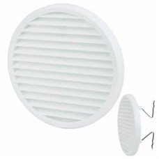 Clip Fit Round Vent - 156 x 13.5mm - 8900mm² Free Air Flow - White Plastic