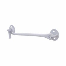 Exel Cabin Hook & Eye - 200mm Length - White Iron
