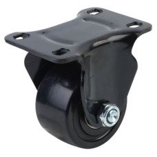 Coldene Low Level and High Load Castor - Fixed - 200kg Max Weight - 65mm Diameter - Black