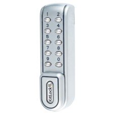 Codelocks Kitlock KL1200 Electronic Locker and Cabinet Code Lock - Silver Grey