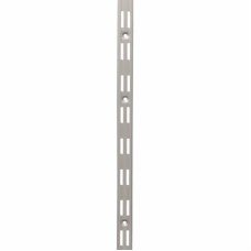 Exel Twin Slot Shelf Wall Upright - 1000mm Length - Silver