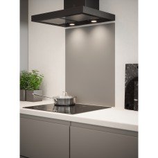 Self Adhesive Glass Kitchen Splashback - 750 x 600mm - Matt Grey