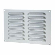 Exel Hooded Louvre Vent - 229 x 152mm - 6600mm² Free Air Flow - Satin Aluminium