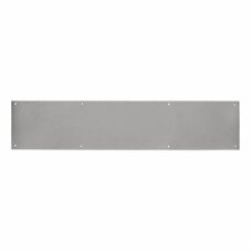 Exel Stainless Steel Kick Plate - 700 x 150 x 1.2mm - 8 Screw Holes - Satin