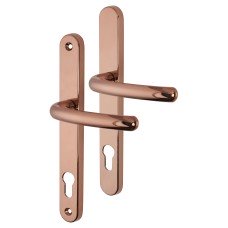 Fab & Fix Balmoral uPVC Multipoint Door Handle - 92mm c/c - Hardex Rose