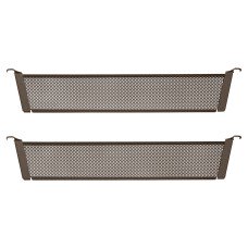 elfa Top Track System - Click In Shallow Mesh Drawer Dividers - 431 x 80mm - Graphite - Pack of 2