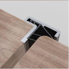 Norsound 510 Astragal Seal - 2100mm Length - Satin Anodised Aluminium