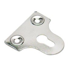 Exel Slotted Glass / Mirror Fixing Plate - 32mm Width - Polished Chrome - Pack of 10 Exel Slotted Glass / Mirror Fixing Plate - 32mm Width - Polished Chrome - Pack of 10