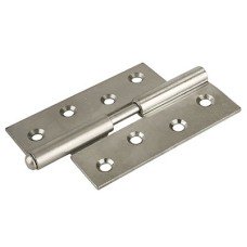 Steel Lift-Off Butt Door Hinge - 100 x 67mm - Left Hand - Bright Zinc Plated