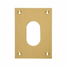 Souber Jumbo Escutcheon - 65.5 x 47.6mm - Oval - Polished Brass