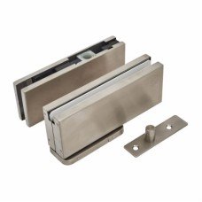 Rutland Hydraulic Glass Patch Door Closer - Power Size 3 - 90 Degree Hold Open - Satin Stainless