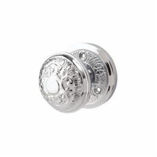 Heritage Brass by M Marcus Aydon Mortice Door Knob - 69mm Rose Diameter - Polished Chrome