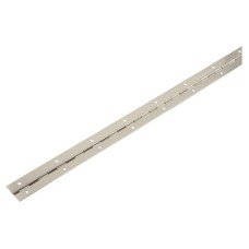 Exel Steel Continuous Piano Hinge - 1830 x 32 x 0.7mm - Nickel Plated