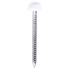 TIMCO Polymer Headed Pins - 30mm Length - White - Pack of 250
