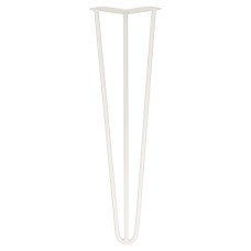 Exel Hairpin Leg - 3 Pin - 500mm Height - White - Pair