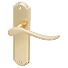 Hampstead Polished Brass Scroll Latch Door Handle - Turin Range - 170 x 46mm Hampstead Polished Brass Scroll Latch Door Handle - Turin Range - 170 x 46mm