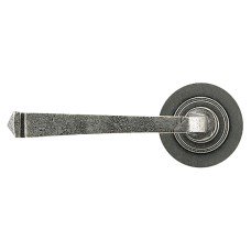 From The Anvil Pewter Door Handles on Round Rose - Avon Range 