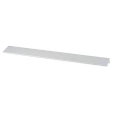 Exel Serva Lipped Edge Cabinet Pull Handle - 320mm Centres - Brushed Aluminium