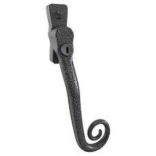 Mila Heritage Monkey Tail Locking Espagnolette Casement Window Handle - Right Hand - Heritage Pewter