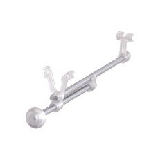 elfa Top Track System - Extendable Clothes Valet Rod - 272 x 40 x 63mm - Silver