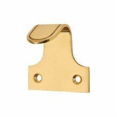 Exel Quality Sash Window Finger Lift - 50 x 35mm - Polished Brass