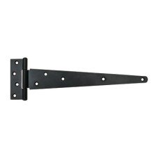 Heavy Duty Gate/Door Tee Hinge - 400 x 40mm - Black Powder Coated - Pair