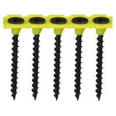 TIMCO Collated Coarse Thread Drywall Screws - 3.5 x 45mm - Black Phosphate - Pack of 1000