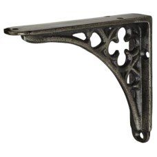 Olde Forge Clover Shelf Bracket - 125 x 100mm - Pewter Effect