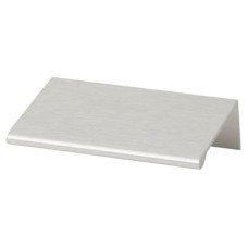 Exel Serva Lipped Edge Cabinet Pull Handle - 64mm Centres - Brushed Aluminium