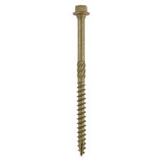 TIMCO Timber Frame Screws Hex Head - 6.7 x 100mm - Green - Pack of 50