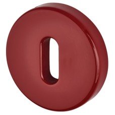 Hoppe AR600/26 Nylon Escutcheon - 52mm Diameter - Keyhole - Rouge Red - Pair