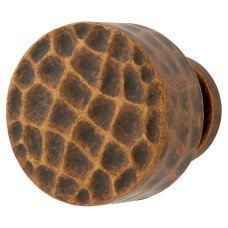 Hampstead Kendal Hammered Round Cabinet Knob - 30mm Diameter - Antique Brass Hampstead Kendal Hammered Round Cabinet Knob - 30mm Diameter - Antique Brass