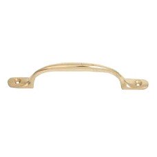 Exel Sash Window Pull Handle - 150mm Length - Polished Brass