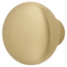 Alexander & Wilks Wade Round Cabinet Knob - 32mm Diameter - Satin Brass