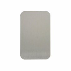 Exel Jumbo Adhesive Fixing Escutcheon - 100 x 60mm - Blank - Satin Stainless Steel
