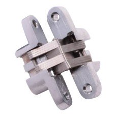Exel Concealed Hinge - 60 x 13mm - Satin Chrome - Pair