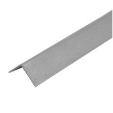 Exel 2000mm 430 Stainless Steel Angle - Equal Sided - 12 x 12 x 0.91mm - Satin