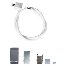 Integral LED Soldering Free Bottom Outlet Connector for 12 x 17mm Side Bend Neon Strip Light