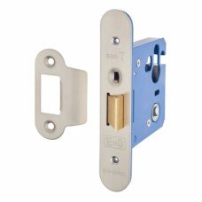 Hampstead Architectural Nightlatch - 76mm Case - 57mm Backset - Radius - Satin Stainless Steel