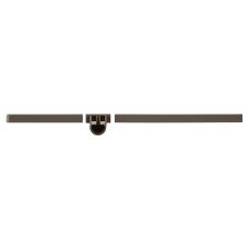 elfa Top Track System - Click In Bracket Trim Cover & Rail Holder - 320mm Length - Right - Graphite elfa Top Track System - Click In Bracket Trim Cover & Rail Holder - 320mm Length - Right - Graphite