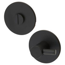 Jigtech Schema Orka Bathroom Turn & Release - 53mm Diameter - Matt Black