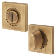 Serozzetta by Carlisle Brass Square Bathroom Turn & Release - 50mm Diameter - Antique Brass