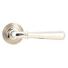 From The Anvil Polished Nickel Door Handles on Round Beehive Rose - Newbury Range 